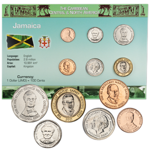 Jamaica Coin Set in Custom Holder Main Image