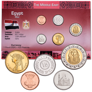 Egypt Coin Set in Custom Holder Main Image