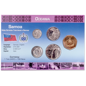 Samoa Coin Set in Custom Holder Main Image