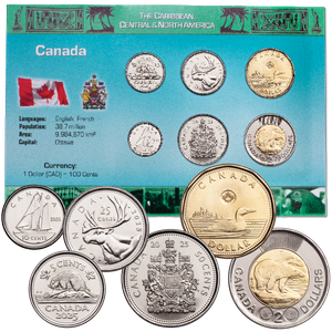 Canada Coin Set in Custom Holder, King Charles III Obverse Main Image