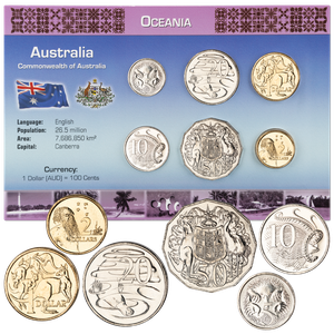 Australia Coin Set in Custom Holder Main Image