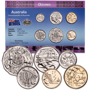 Australia Coin Set in Custom Holder Main Image
