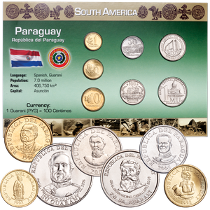 Paraguay Coin Set in Custom Holder Main Image