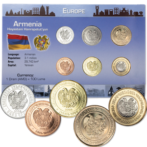 Armenia Coin Set in Custom Holder Main Image