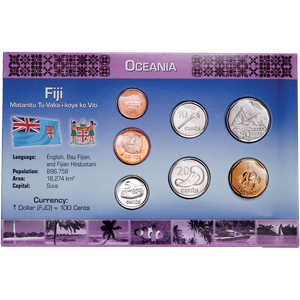 Fiji Coin Set in Custom Holder Main Image