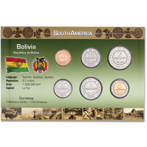 Bolivia Coin Set in Custom Holder Main Image