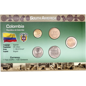 Colombia Coin Set in Custom Holder Main Image