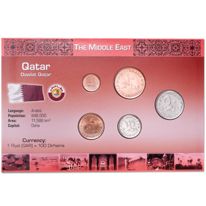 Qatar Coin Set in Custom Holder Main Image