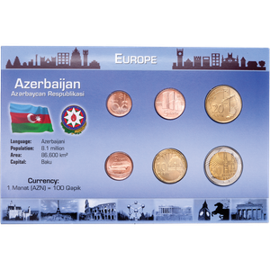 Azerbijan Coin Set in Custom Holder Main Image