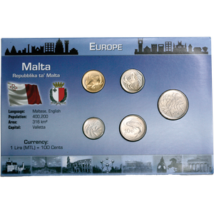 Malta Coin Set in Custom Holder Main Image