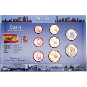 Spain Coin Set in Custom Holder Main Image