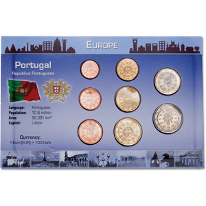 Portugal Coin Set in Custom Holder Main Image
