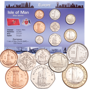 Isle of Man Coin Set in Custom Holder Main Image