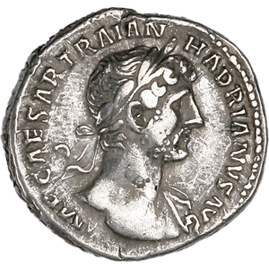 A.D. 117 - 138 Hadrian Silver Denarius Main Image