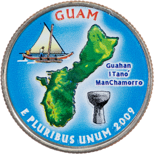 2009 Colorized Guam Territories Quarter Main Image