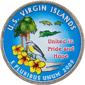 2009 Colorized U.S. Virgin Islands Territories Quarter Main Image