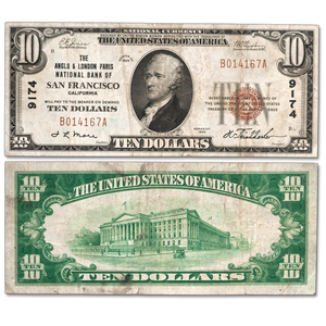 1929 $10 National Bank Note Type 1 Main Image