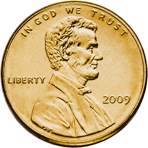 2009 Gold-Plated Lincoln Birthplace Cent Main Image