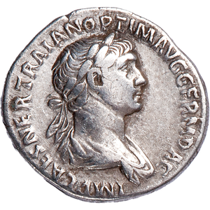 A.D. 98-117 Trajan Silver Denarius Main Image