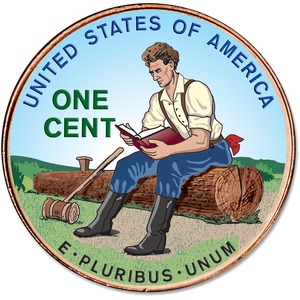 2009 Colorized Reverse Lincoln Formative Years Cent Main Image