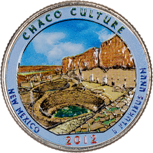 2012 Colorized Chaco Culture National Historical Park Quarter Main Image