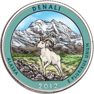 2012 Colorized Denali National Park Quarter Main Image