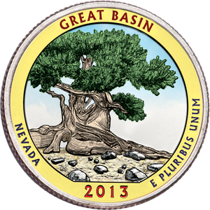 2013 Colorized Great Basin National Park Quarter Main Image