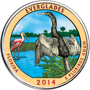2014 Colorized Everglades National Park Quarter Main Image