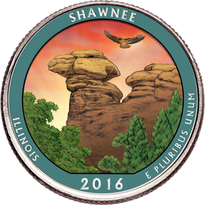 2016 Colorized Shawnee National Forest Quarter Main Image