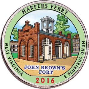 2016 Colorized Harpers Ferry National Historical Park Quarter Main Image
