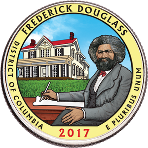 2017 Colorized Frederick Douglass National Historic Site Quarter Main Image