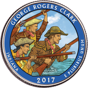 2017 Colorized George Rogers Clark National Historical Park Quarter Main Image