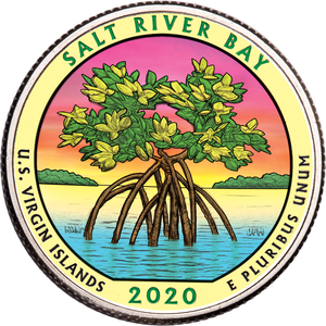 2020 Colorized Salt River Bay National Historical Park & Ecological Preserve Quarter Main Image