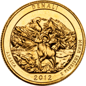 2012 Gold-Plated Denali National Park & Preserve Quarter Main Image