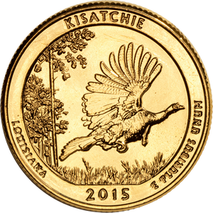 2015 Gold-Plated Kisatchie National Forest Quarter Main Image