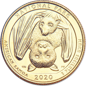 2020 Gold-Plated National Park of American Samoa Quarter Main Image