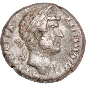 A.D. 117-138 Hadrian Silver Tetradrachm, Nilus & Crocodile Main Image