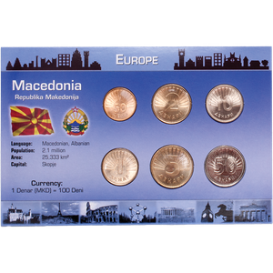 Macedonia Coins in Custom Holder Main Image