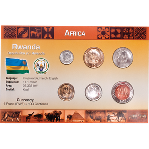 Rwanda Coin Set in Custom Holder Main Image