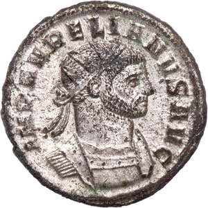 A.D. 270-275 Aurelian Bronze Silvered Antoninianus Main Image