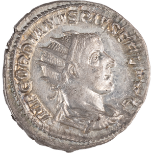 A.D. 238-244 Gordian III Silver Antoninianus, Hercules Reverse Main Image