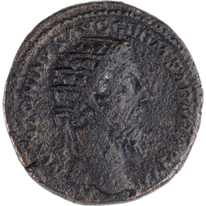 A.D. 161-180 Marcus Aurelius Bronze Dupondius Winged Thunderbolt Main Image