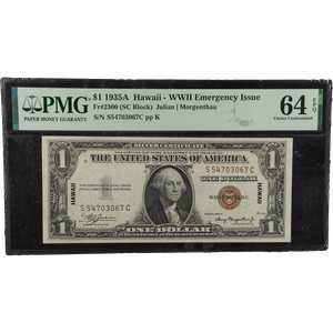 1935A $1 Silver Certificate Hawaii-WWII Emergency Issue Main Image