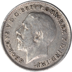 1911-1920 Great Britain Silver 3 Pence Main Image