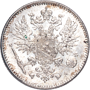 1914-1917 Finland Silver 50 Penniä Main Image