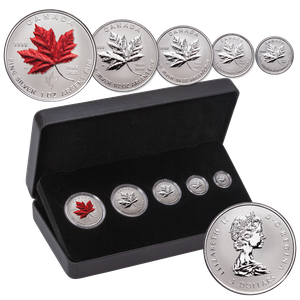 2025 Canada Silver Maple Leaf Fractional Set, Reverse Proof Main Image