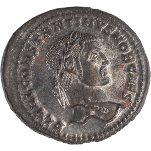 A.D. 306-307 Constantine I Bronze Silvered Follis as Caesar Main Image