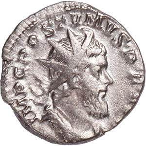A.D. 260-269 Postumus Silver Antoninianus, Hercules Reverse Main Image