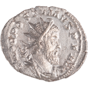 A.D. 260-269 Postumus Silver Antoninianus, Hercules Reverse Main Image