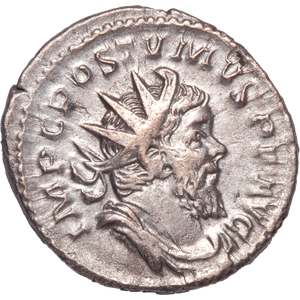 A.D. 260-269 Postumus Silver Antoninianus Moneta Main Image